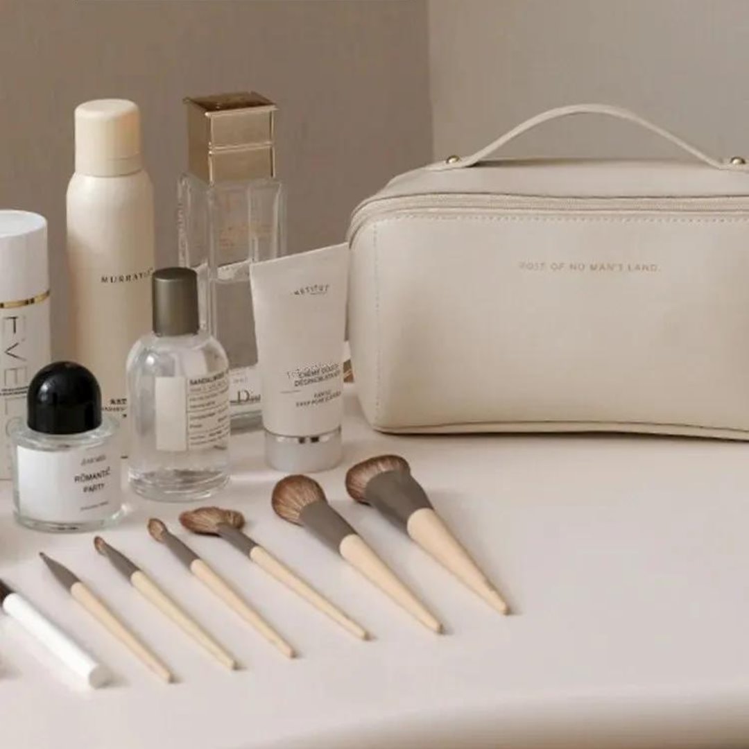 Bolsa de Maquiagem Elegance - Compacta e Chic para Viagens Organizadores002 Cama Conforto