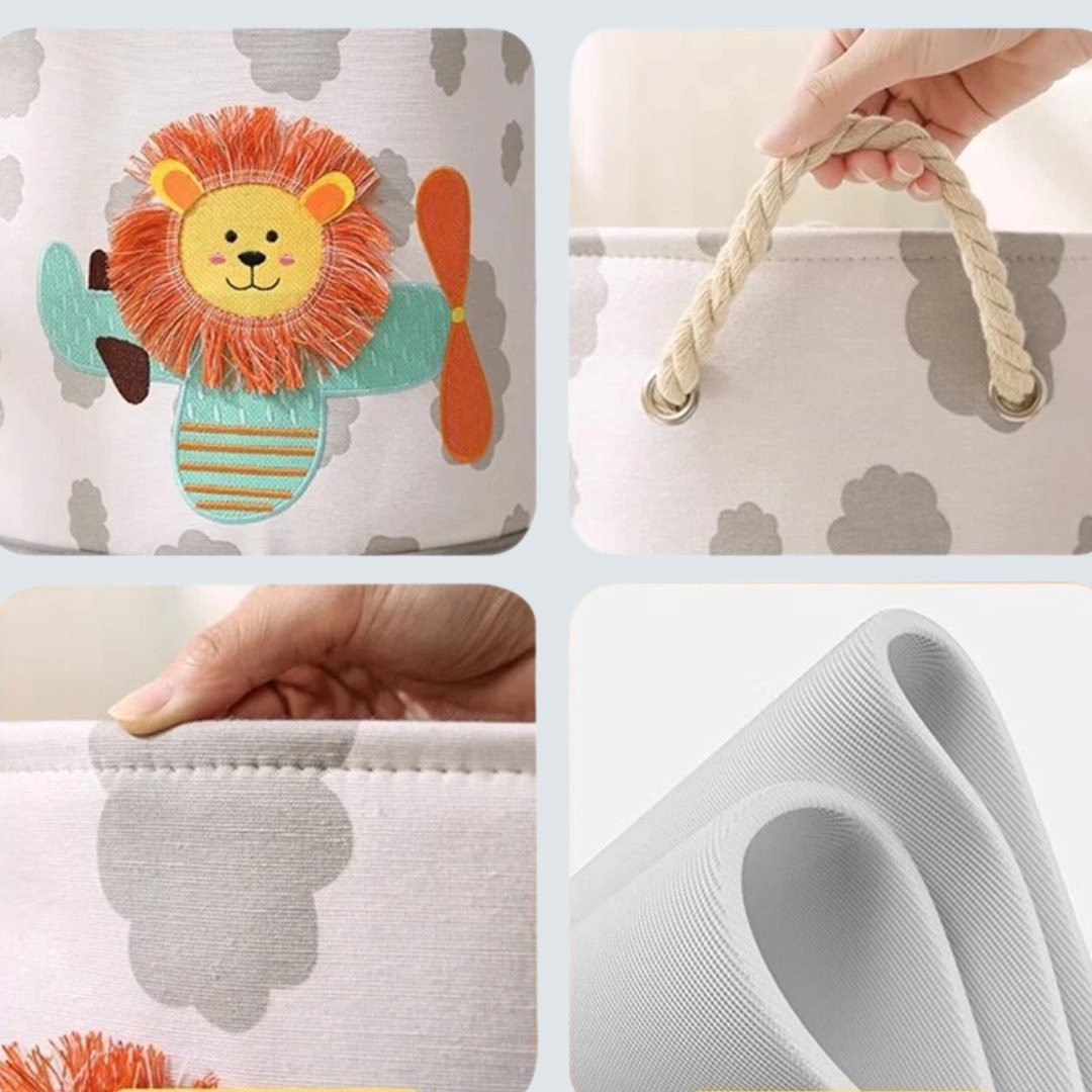 Cesto Dobrável Para Guardar Brinquedos - Girafa Organizadores013 Cama Conforto