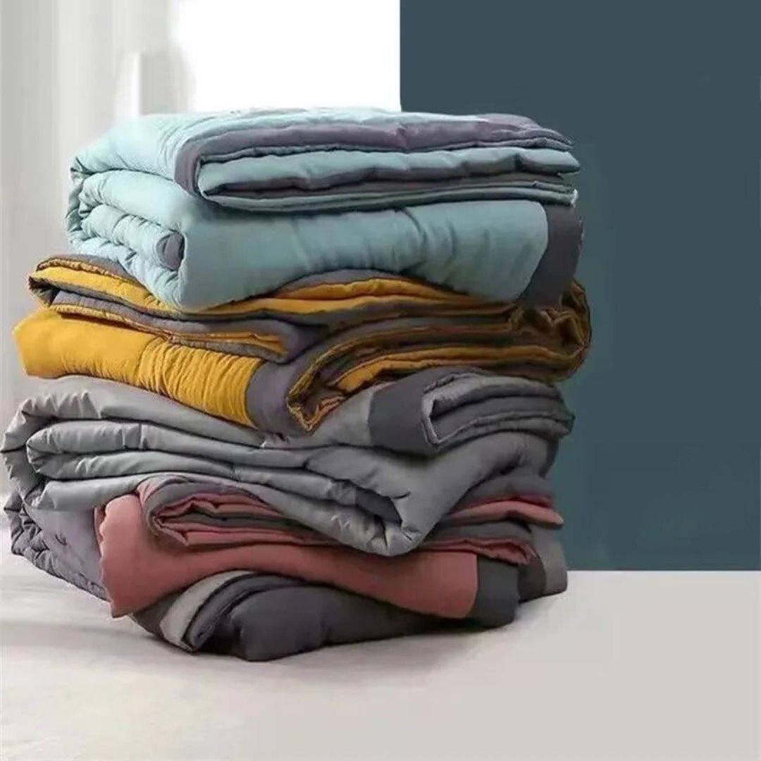 Colcha Lavável de Algodão para Ar Condicionado - Conforto e Versatilidade em um Único Produto Cobertores014 Cama Conforto