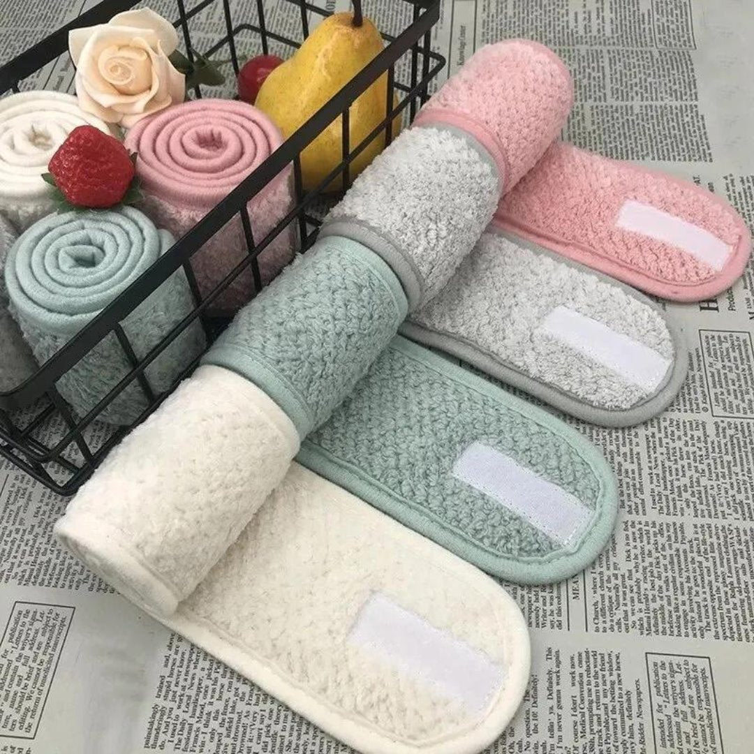 Faixa de Cabelo Ajustável para Skincare e Maquiagem - Conforto e Estilo em Um Único Acessório Banho011 Cama Conforto