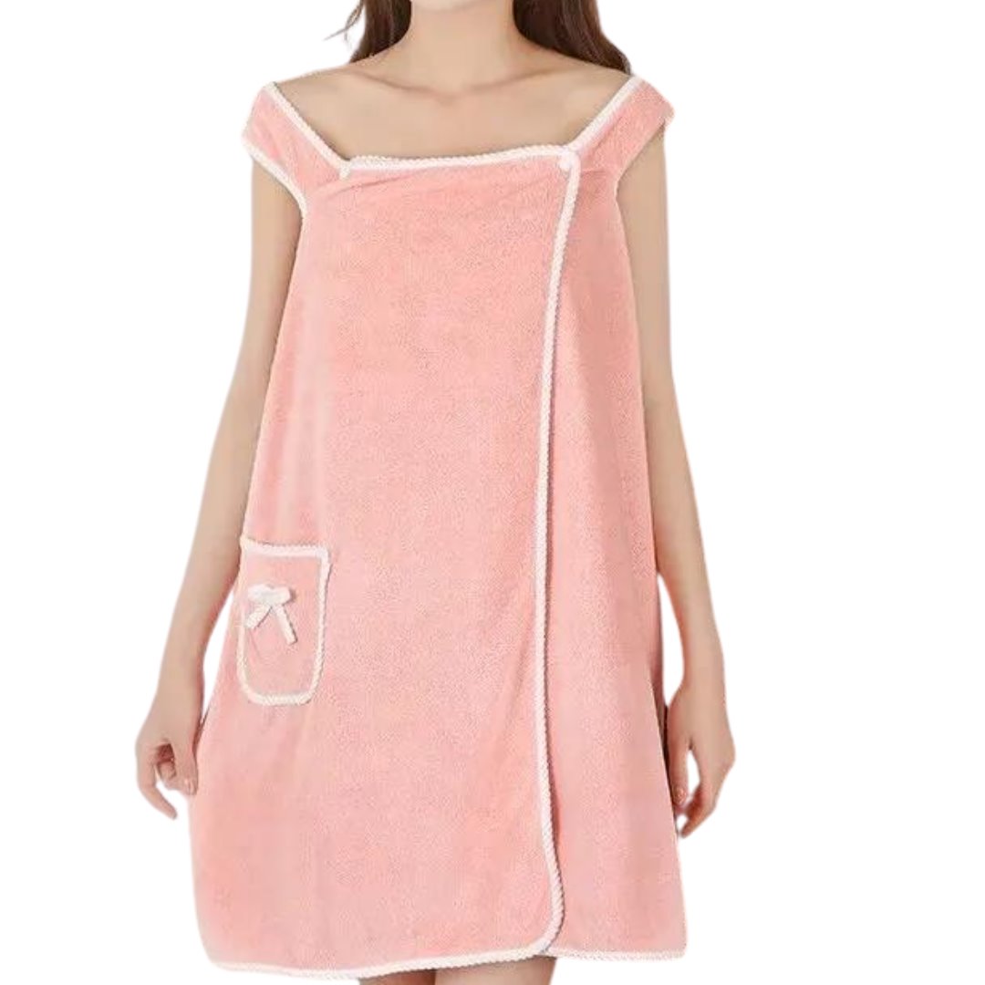 Roupão Coral Luxuoso - Conforto Absoluto e Estilo Elegante em uma Única Peça - Rosa Banho038 Cama Conforto