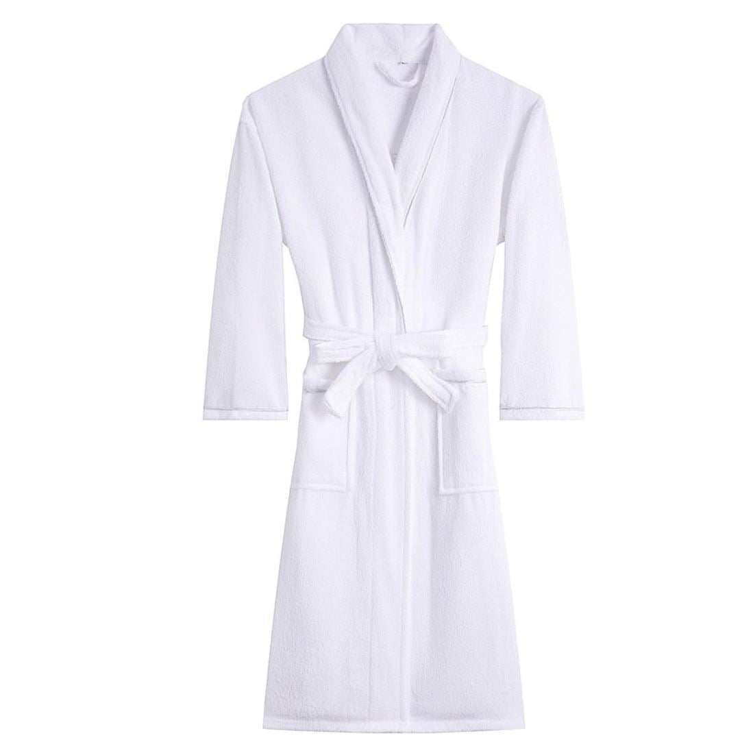 Roupão de Banho de Algodão - Conforto e Luxo Após o Banho - Branco Banho028 Cama Conforto M Branco