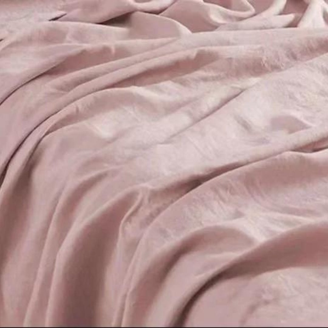 Sobre Lençol de Linho Puro 100% - Peça Avulsa - Rosa Roupa de Cama073 Cama Conforto Solteiro