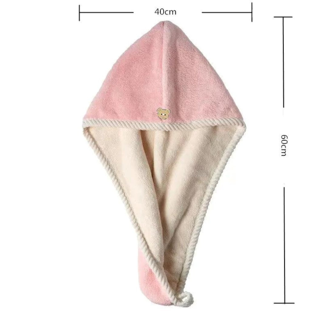 Toalha de Cabelo Dupla Face - Absorção Máxima e Estilo Garantido Banho009 Cama Conforto