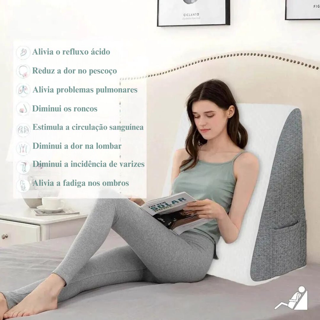 Almofada Anti Refluxo - Noites Relaxantes Travesseiros004 Cama Conforto 
