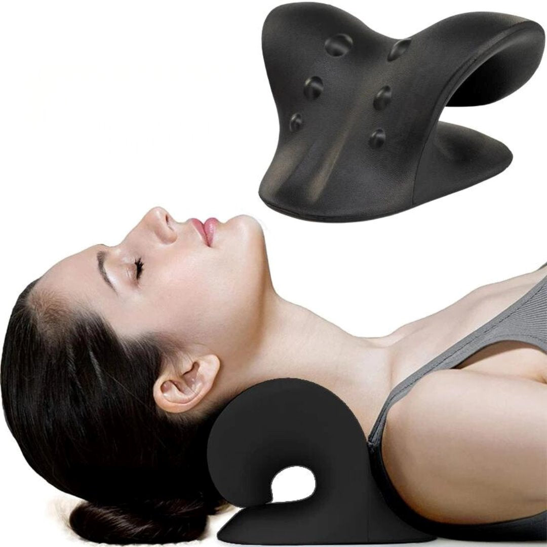 Almofada Cervical: Alívio Imediato e Relaxamento Travesseiros006 Cama Conforto Preto 