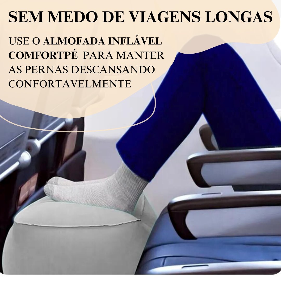 Almofada Inflável ComfortPé - Viagens Relaxantes! Travesseiros009 Cama Conforto 