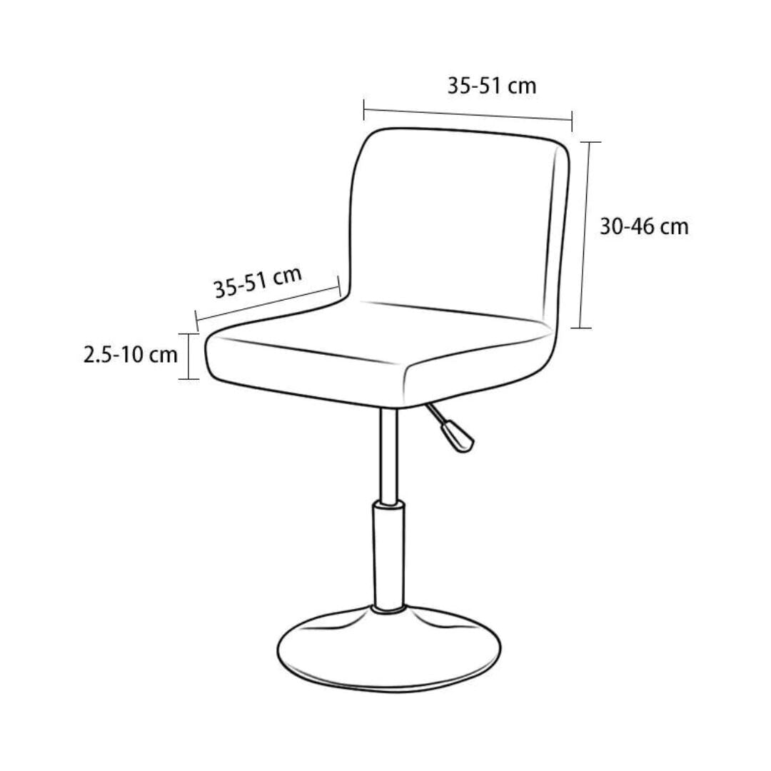 Capa Elegance para Banquetas - Proteção e Estilo para Seu Bar ou Cozinha - Cinza CapasSofaCadeira044 Cama Conforto 