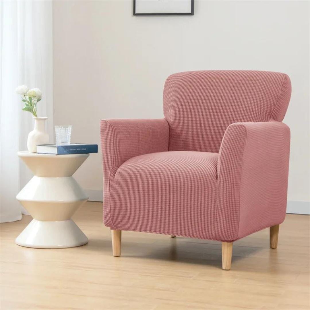 Capa Elegante para Poltrona em Tecido Polar - Proteção e Estilo para a Sua Casa - Rosa CapasSofaCadeira049 Cama Conforto Rosa 