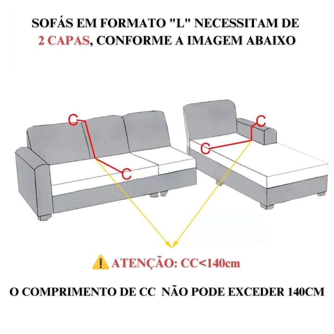 Capa Protetora Elegância Sofá Elástico - Geométrica Malha e Proteção Total - Azul CapasSofaCadeira018 Cama Conforto 