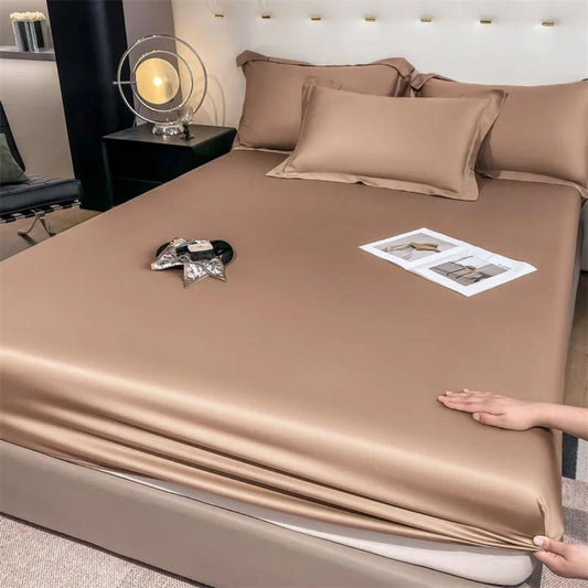 Conjunto de Lençóis de Bambu Orgânico - Sustentabilidade e Conforto - Cobre Roupa de Cama056 Cama Conforto Viúva (120x200cm) Cobre 