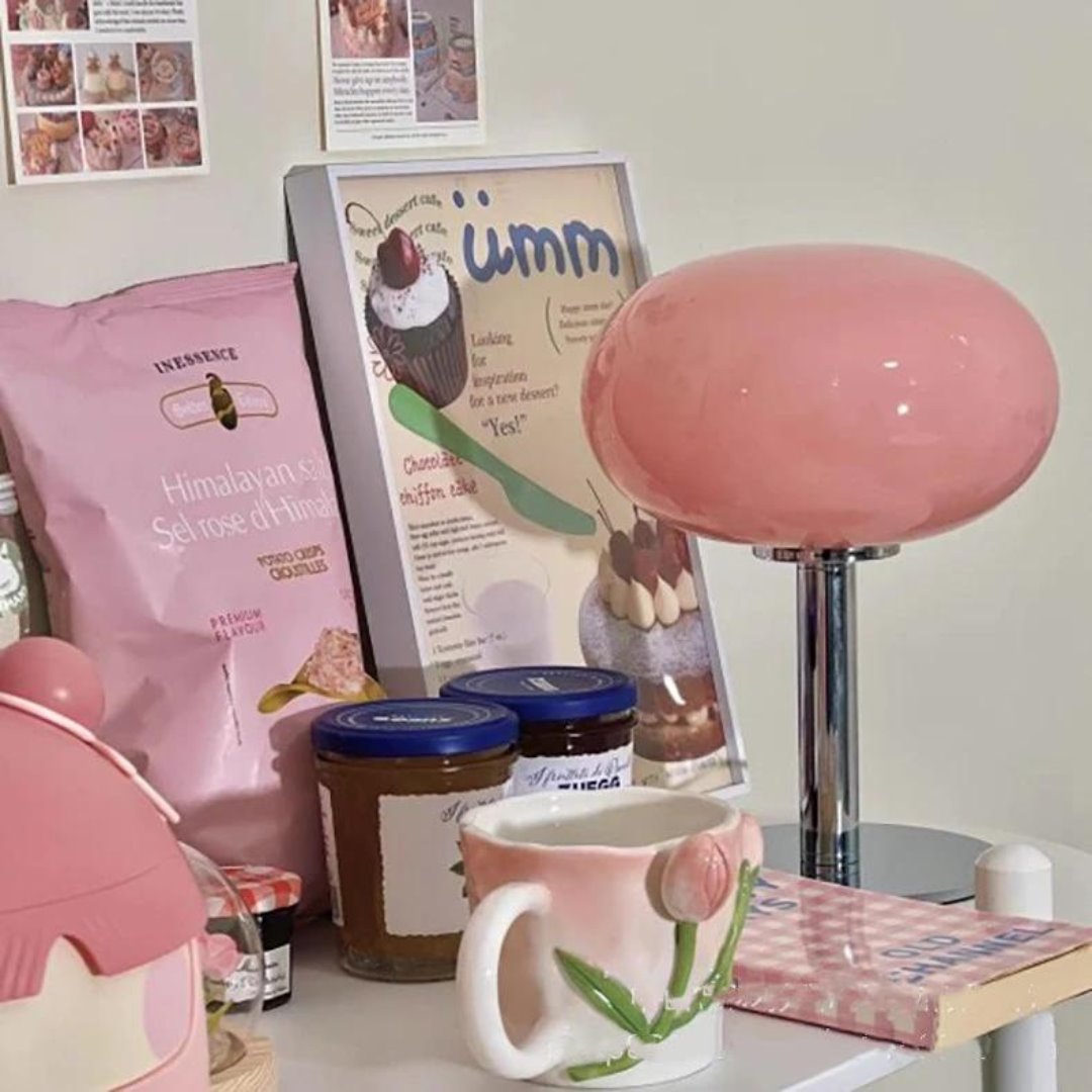 Luminária de Mesa LED Artística - Iluminação Ambiente e Decoração Retro Iluminação009 Cama Conforto 