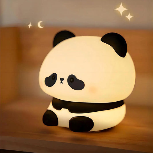 Luz Noturna LED Sensor de Toque USB Recarregável - Panda Iluminação016 Cama Conforto 