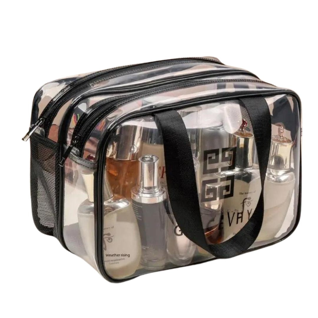 Necessaire Organizadora de Maquiagem Dupla Camada - Impermeável e Versátil Organizadores001 Cama Conforto 