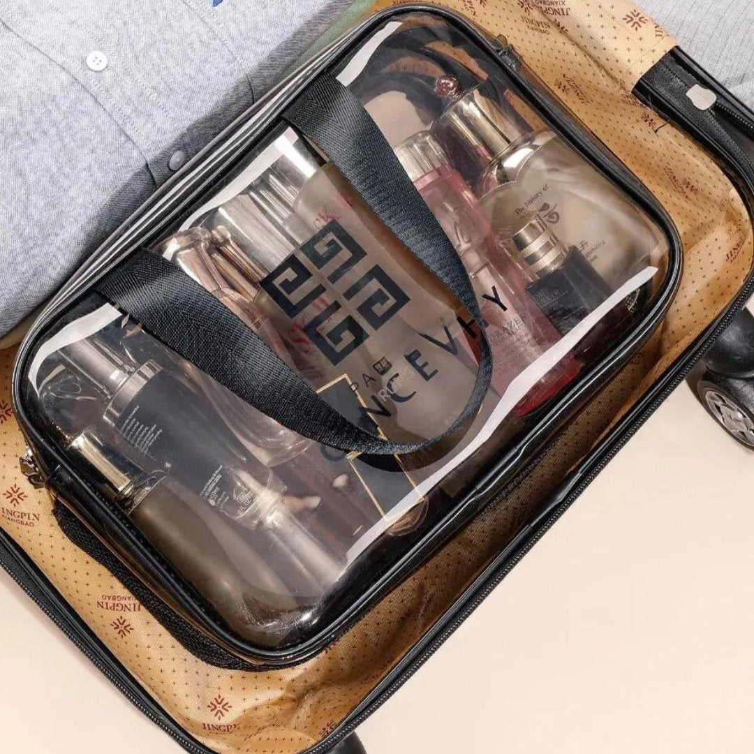 Necessaire Organizadora de Maquiagem Dupla Camada - Impermeável e Versátil Organizadores001 Cama Conforto 