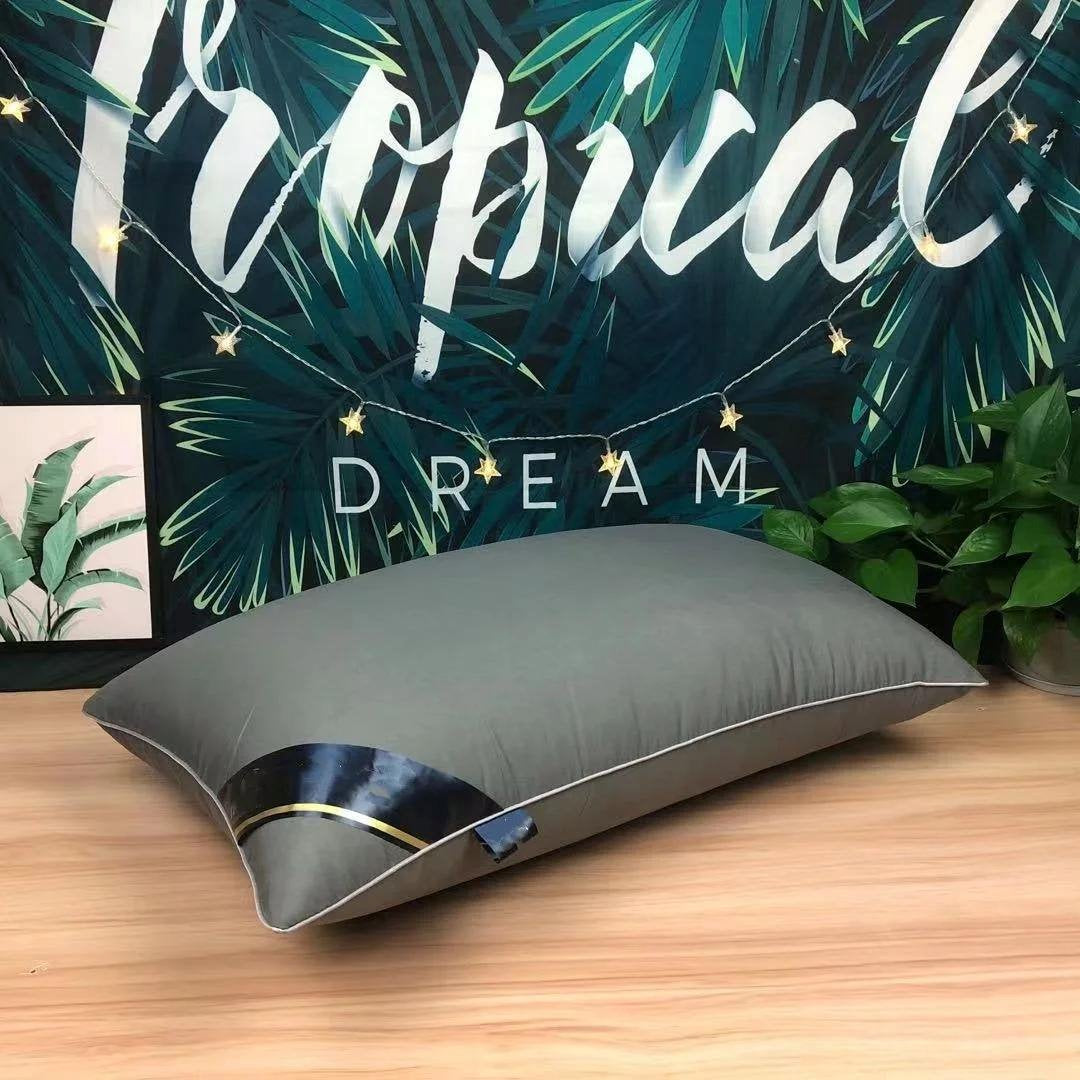 PillowSoft Branco Bounce Back: Almofada 5 Estrelas para Adultos, Macia e Confortável, 100% Algodão Travesseiros011 Cama Conforto Cinza 