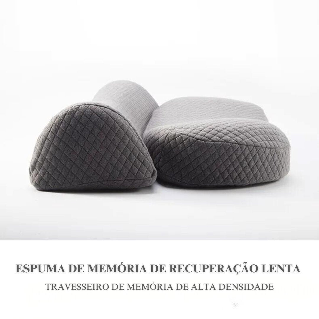 Travesseiro Cervical Ergonômico - Sono Profundo e Saúde da Coluna Garantidos Travesseiros001 Cama Conforto 